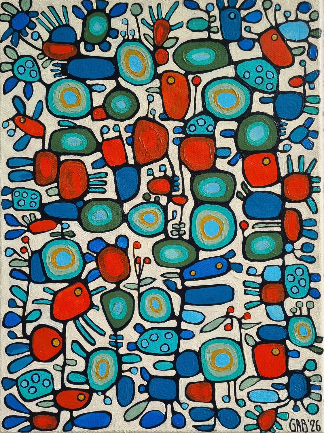 BLOSSOMS Gabriele Bruns Original painting for sale