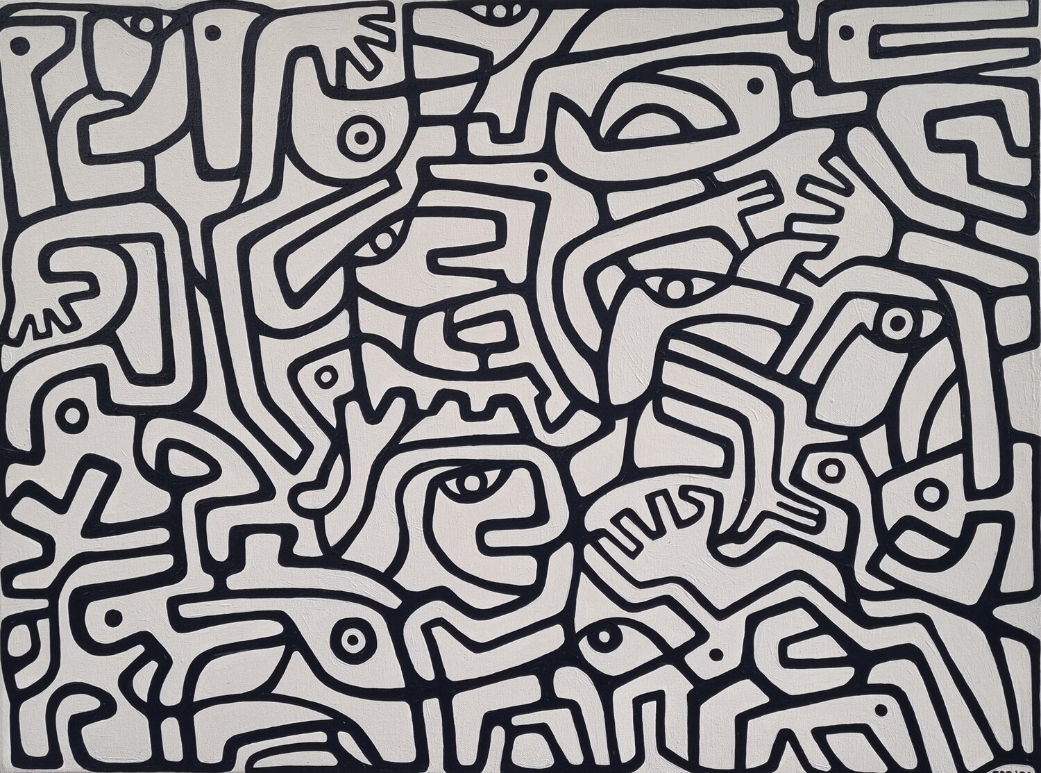 ENCOUNTERS Gabriele Bruns Original painting for sale