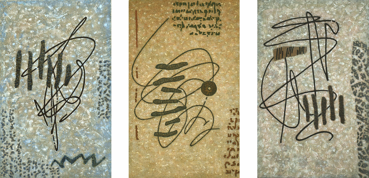 Genesis -Triptych Nikolay Todorov Original painting for sale