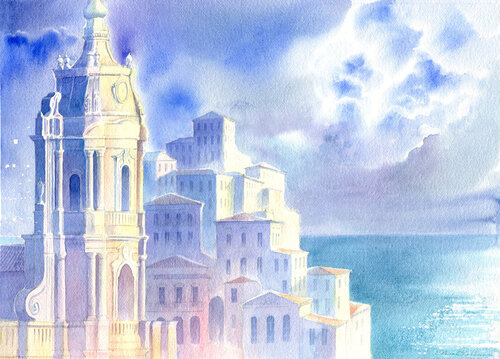 Una calda estate by Elena Prokhorova, Painting for Sale on Select