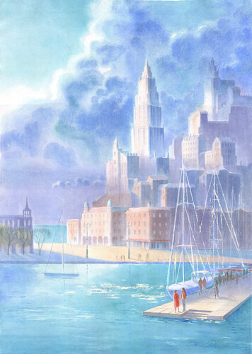 Leggera brezza dal mare by Elena Prokhorova, Painting for Sale on Select