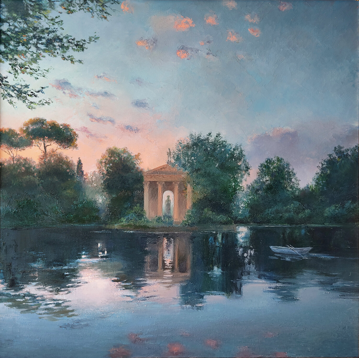 Laghetto di Villa Borghese Elena Prokhorova Original painting for sale