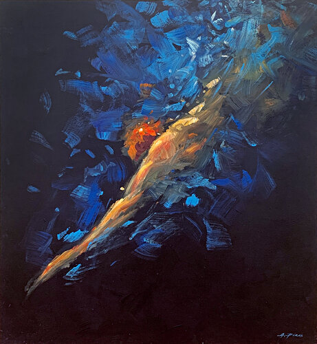 CUT IN TWO by Alessandro Piras, Painting for Sale on Select