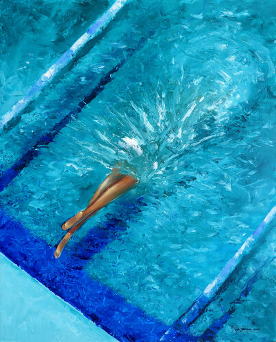 SPLASH! by Alessandro Piras, Painting for Sale on Select