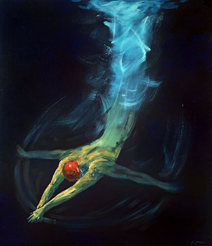 INTO THE ABYSS by Alessandro Piras, Painting for Sale on Select