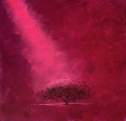 DEEP MAGENTA by Alessandro Piras, Painting for Sale on Select