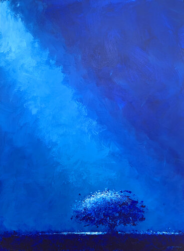 BLUE FLOW by Alessandro Piras, Painting for Sale on Select