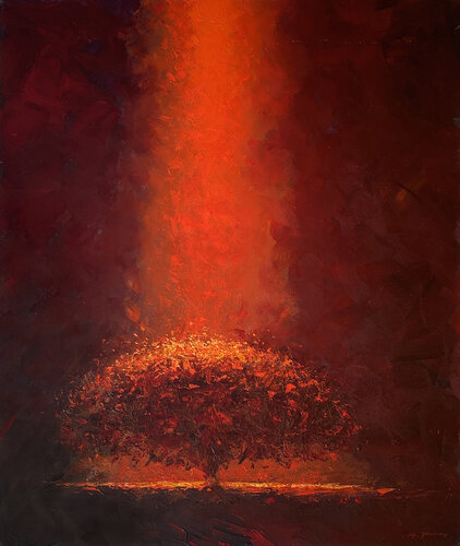 RED HOPE by Alessandro Piras, Painting for Sale on Select