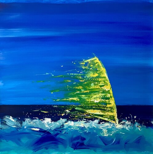 WINDSURF FREEDOM by Alessandro Piras, Painting for Sale on Select