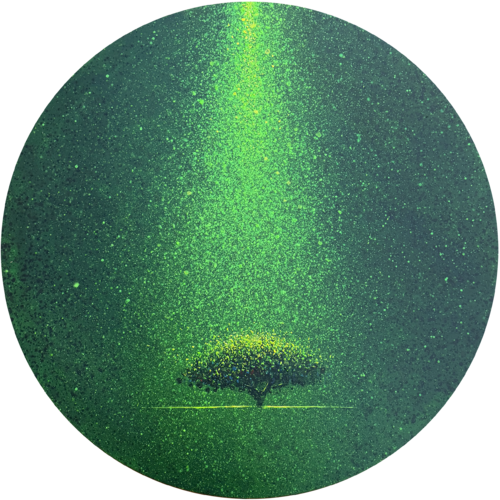 GREEN REVELATION by Alessandro Piras, Painting for Sale on Select