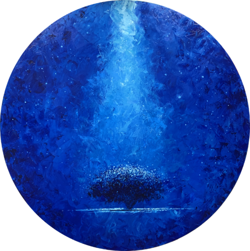 BLUE THRESHOLD by Alessandro Piras, Painting for Sale on Select