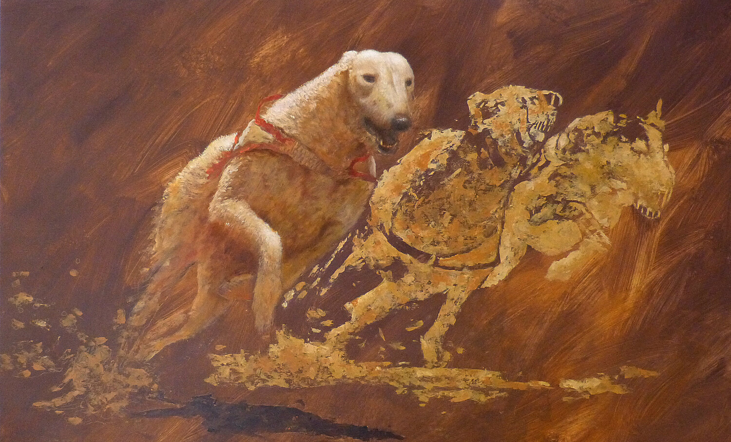 GHOST RUNNERS Alessandro Piras Original painting for sale