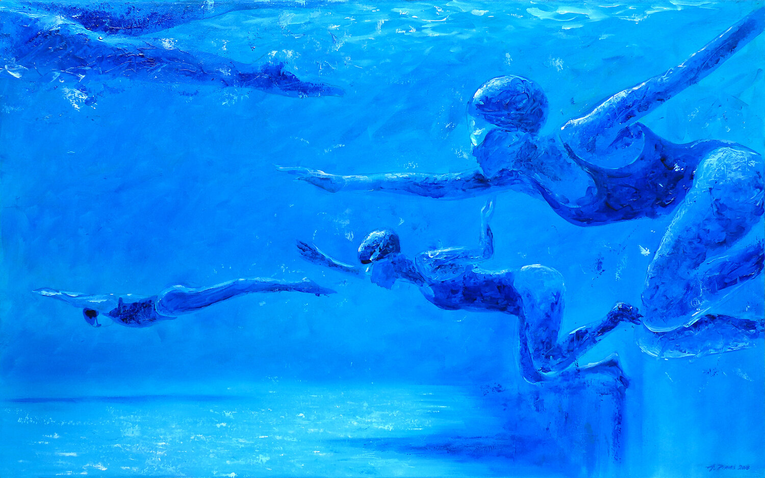 SOULS IN MOTION Alessandro Piras Original painting for sale