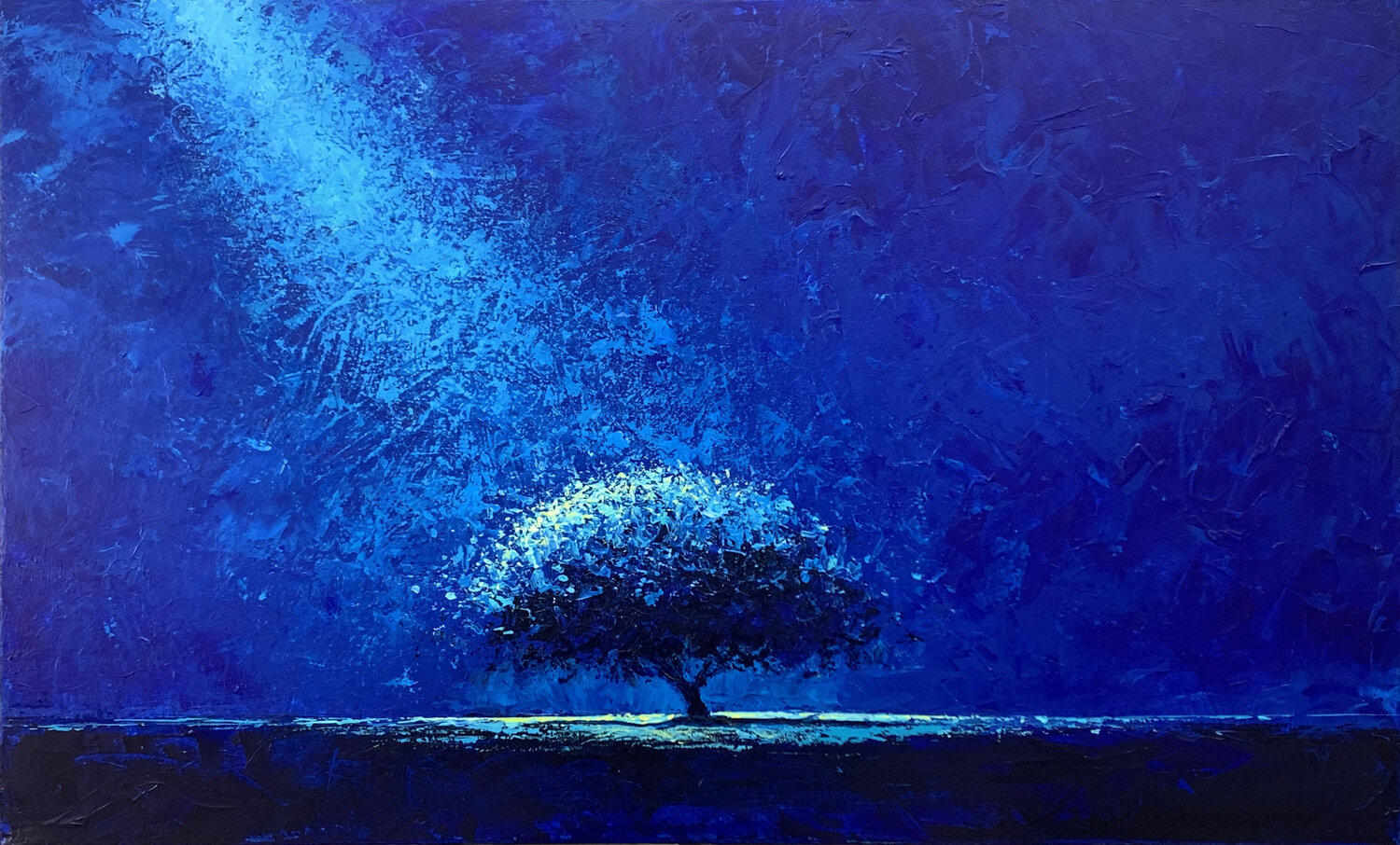UNDER THE MOONLIGHT Alessandro Piras Original painting for sale