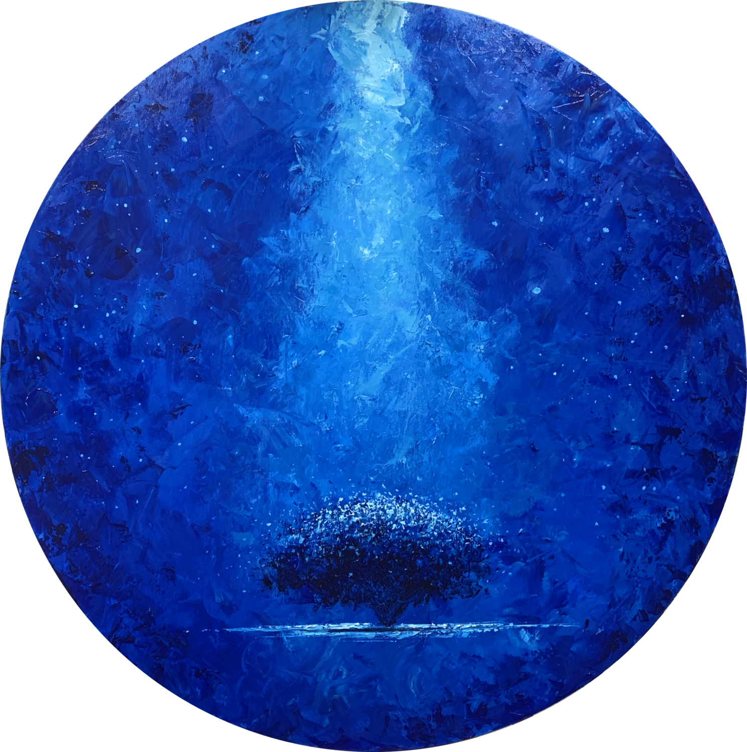 BLUE THRESHOLD Alessandro Piras Original painting for sale