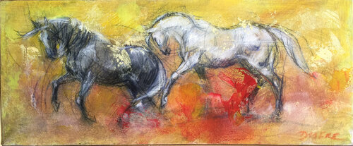 Terre de feu by PASCAL DABERE, Painting for Sale on Select