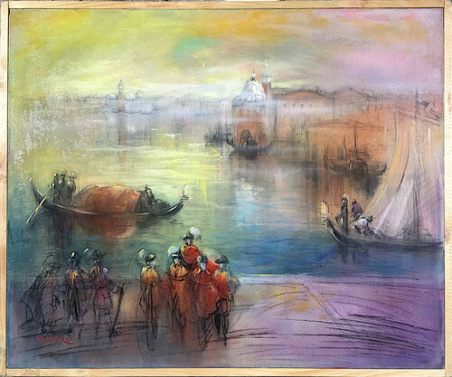 Fantasme vénitien XV by PASCAL DABERE, Painting for Sale on Select