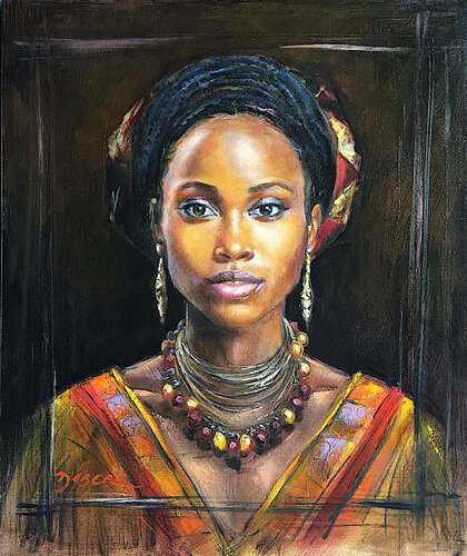 Princesse by PASCAL DABERE, Painting for Sale on Select