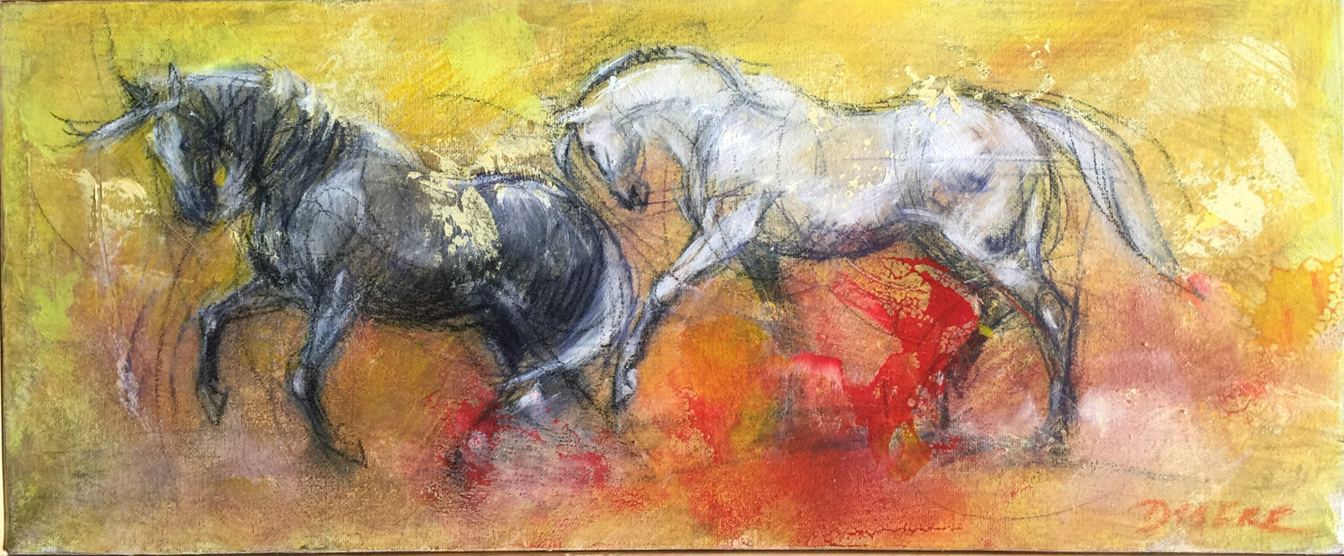 Terre de feu PASCAL DABERE Original painting for sale
