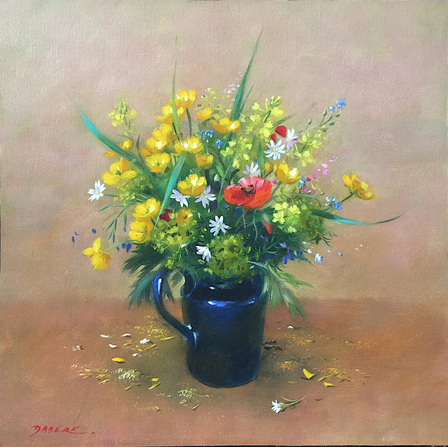 Bouquet de Dame Nature PASCAL DABERE Original painting for sale