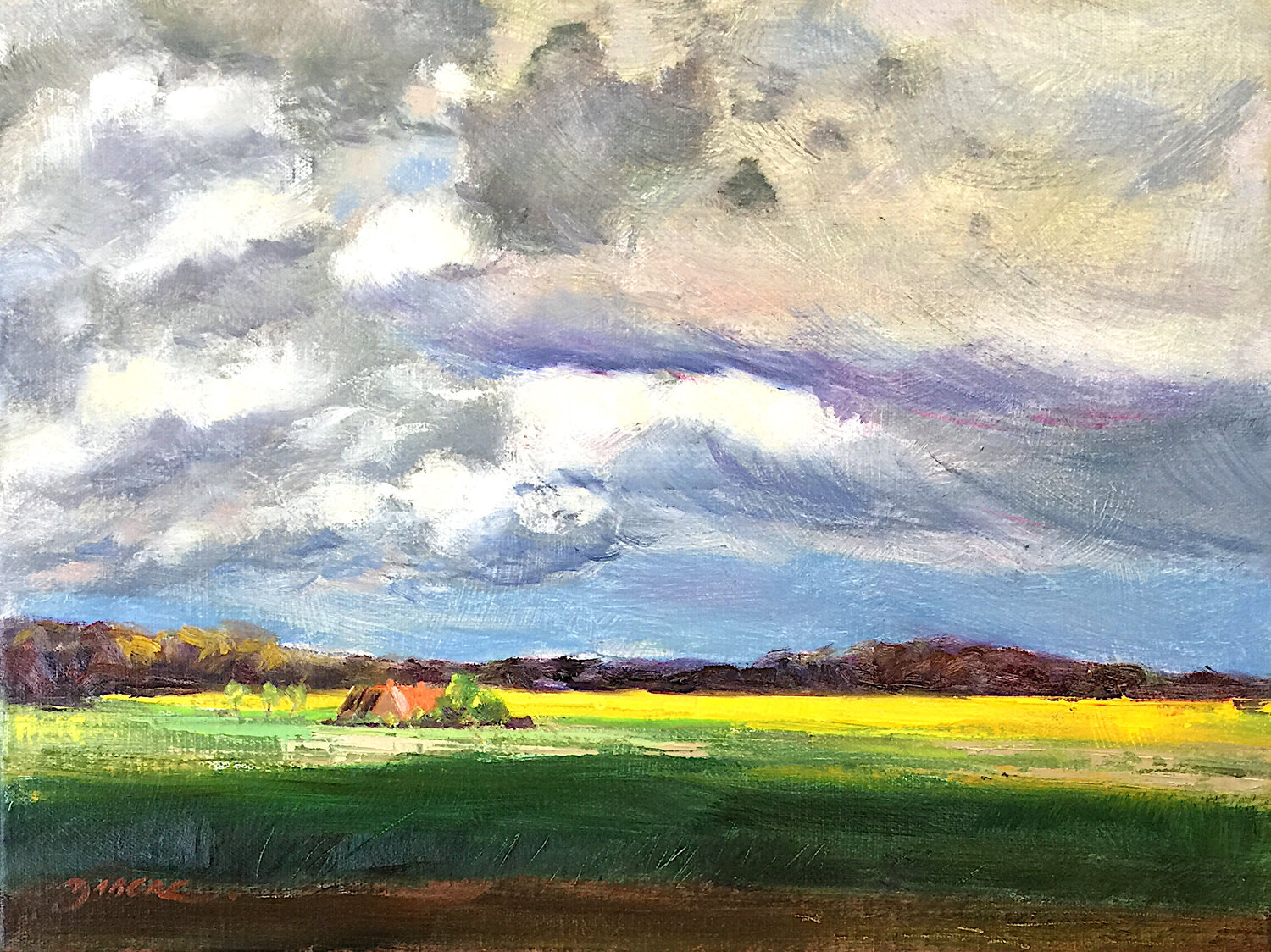 Un souffle nouveau PASCAL DABERE Original painting for sale