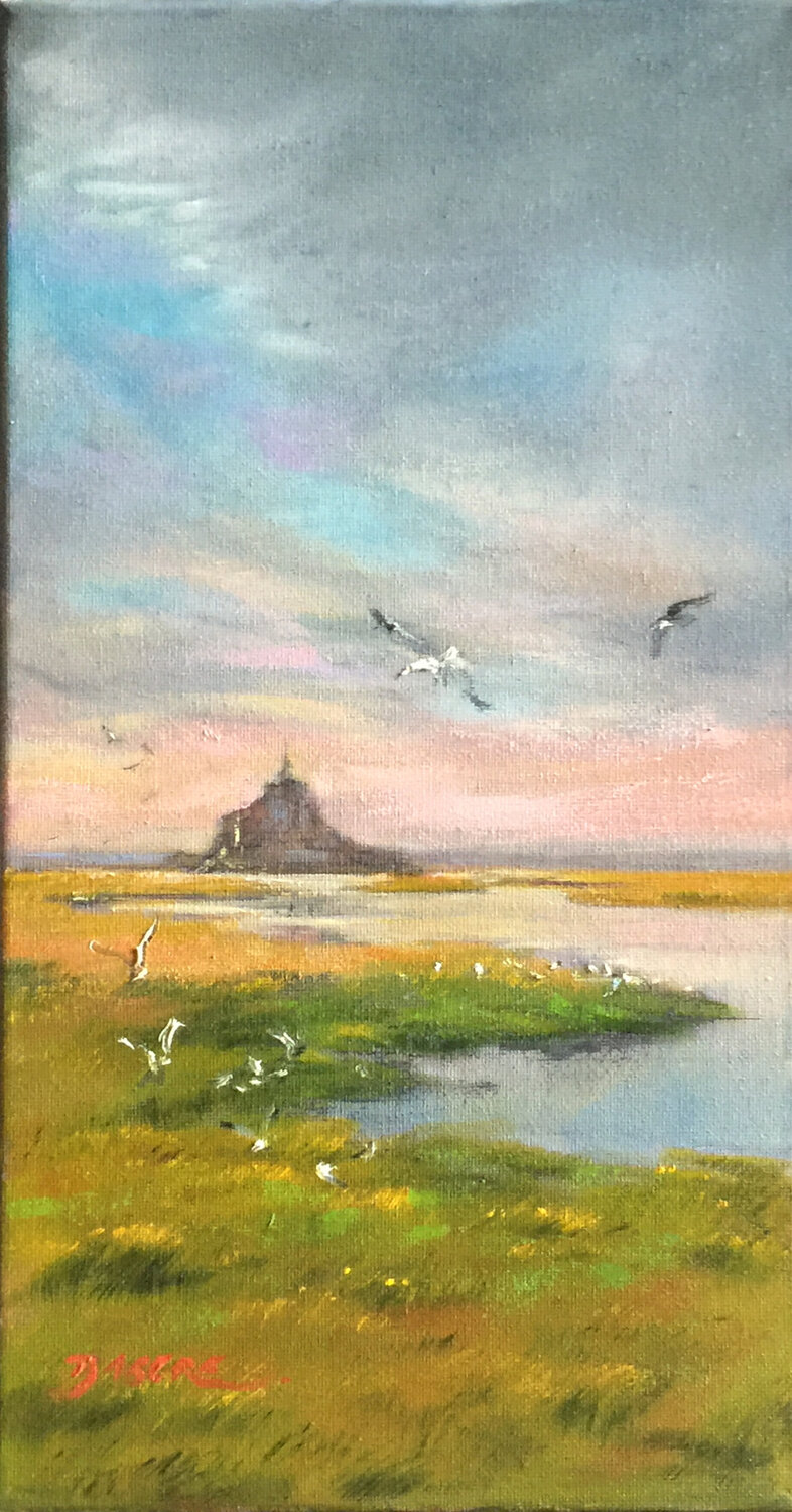 Le Mont Saint Michel III PASCAL DABERE Original painting for sale