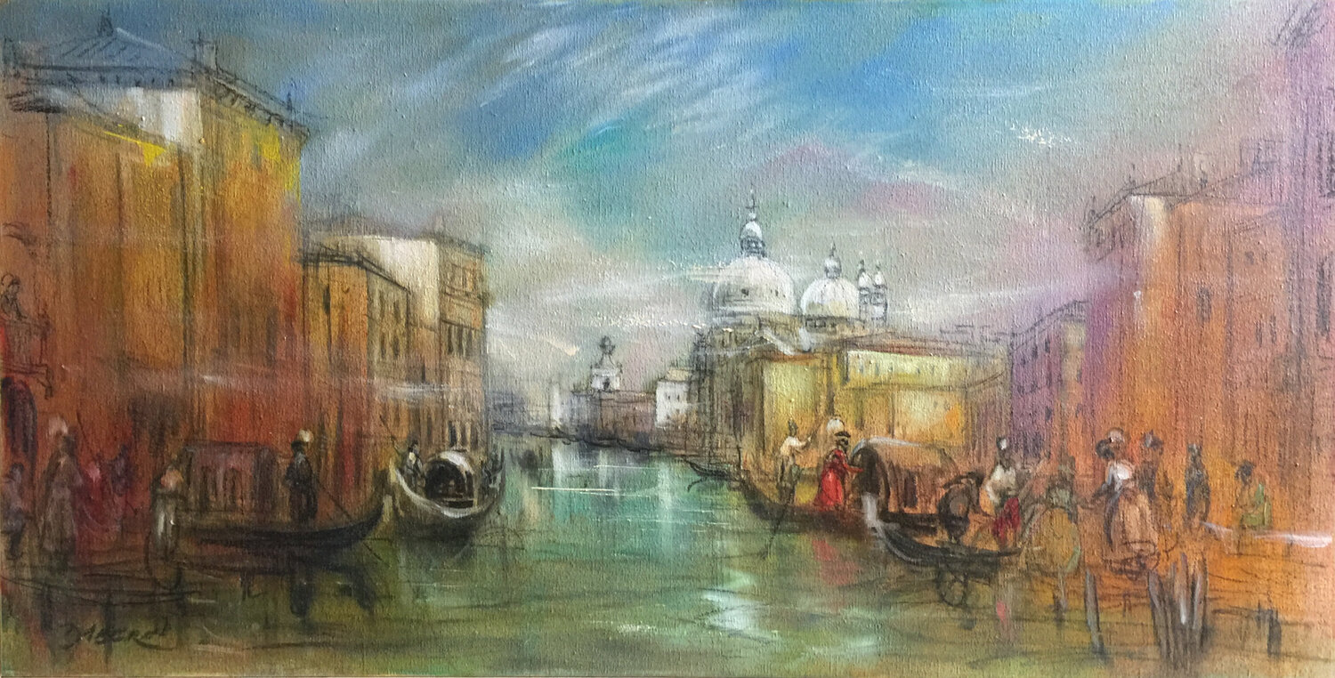 FANTASME VENITIEN  XIV PASCAL DABERE Original painting for sale