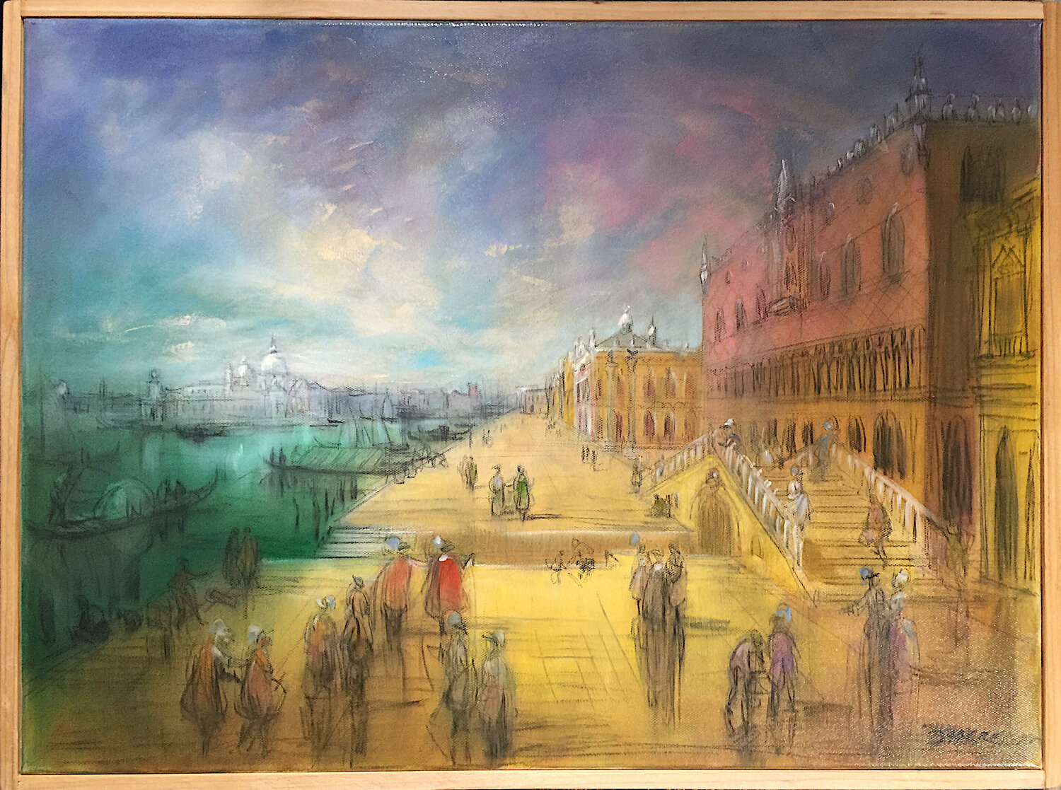 FANTASME VENITIEN  XVII PASCAL DABERE Original painting for sale