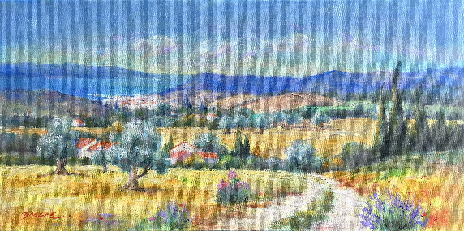 Promenade en Provence PASCAL DABERE Original painting for sale