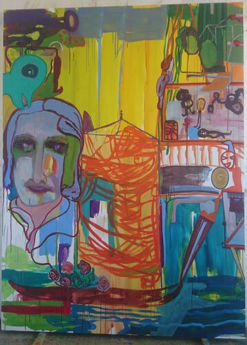 Wohin denn ich?.....(Friedrich Hölderlin) by Christian Stötzner, Painting for Sale on Select