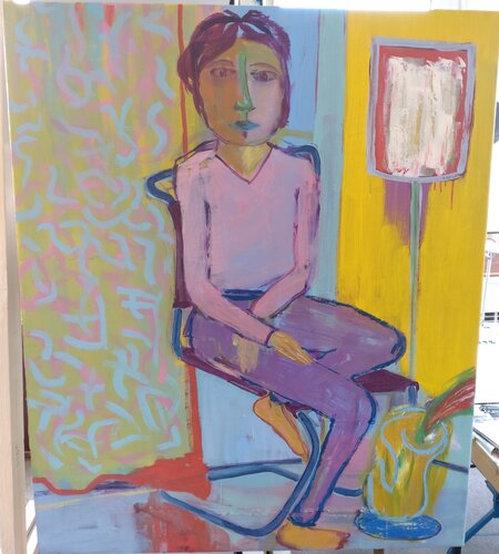 a relaxing moment by Christian Stötzner, Painting for Sale on Select