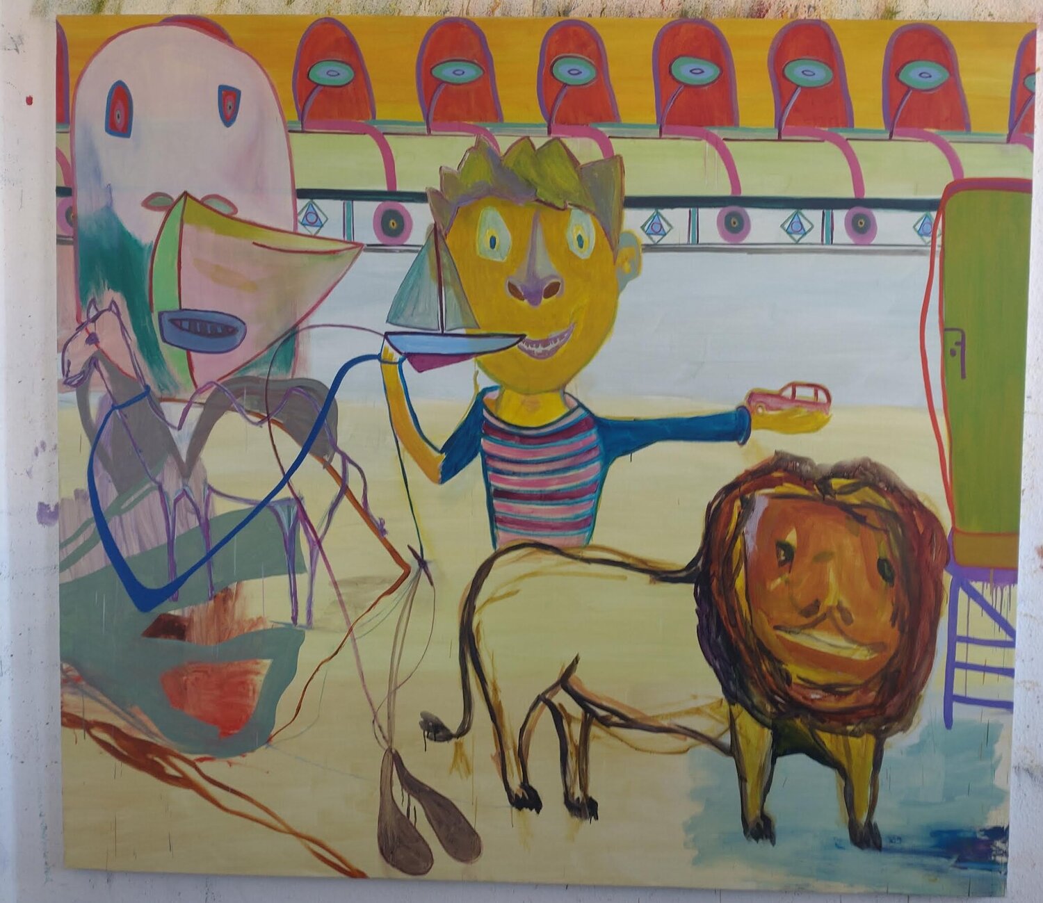 the changing, (for F.K.) Christian Stötzner Original painting for sale