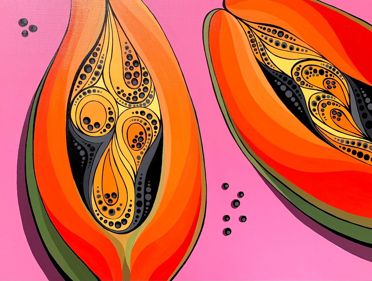 PAPAYA MOOD Tuzhilkina Maria Original painting for sale