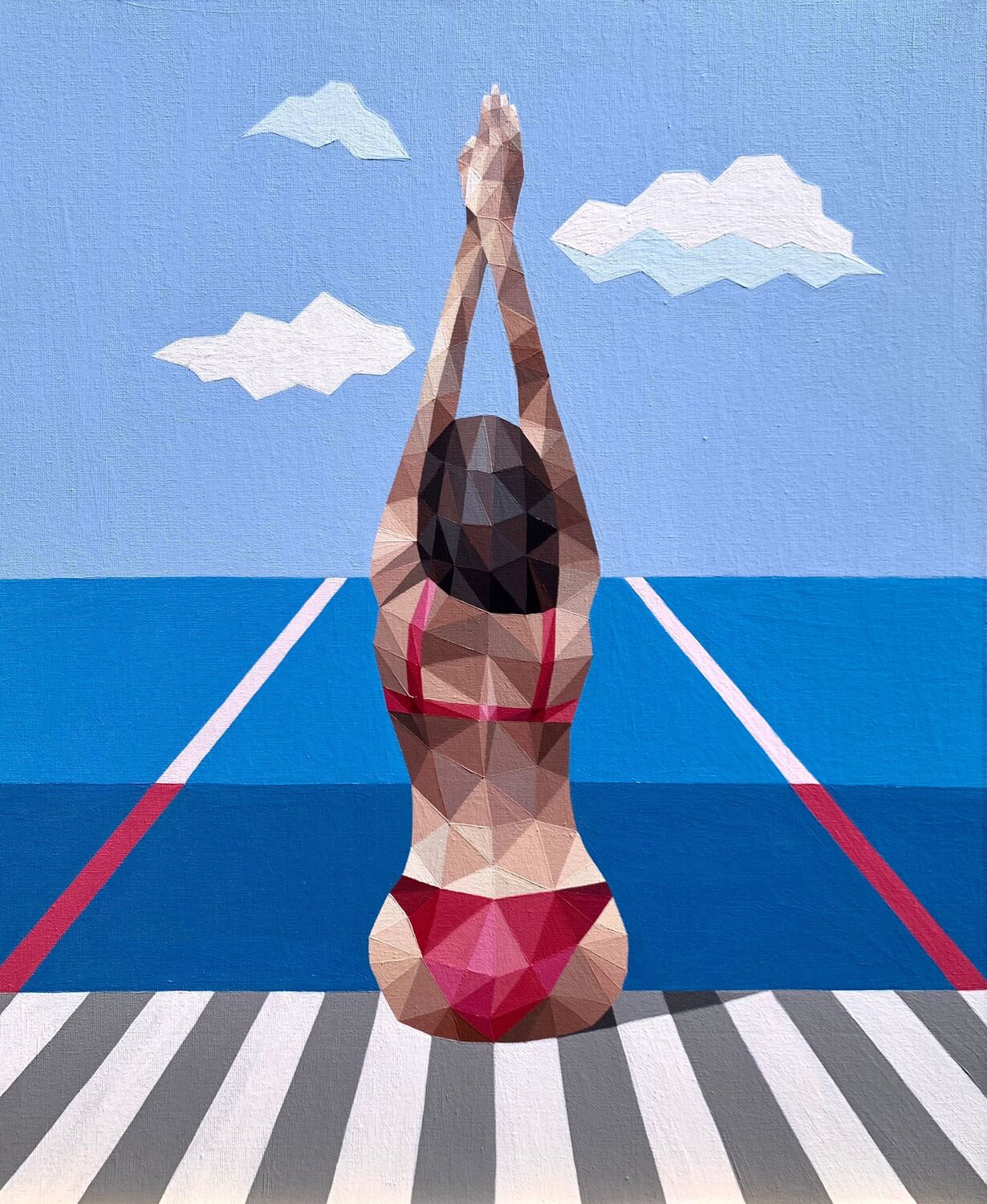 READY TO SWIM Tuzhilkina Maria Original painting for sale