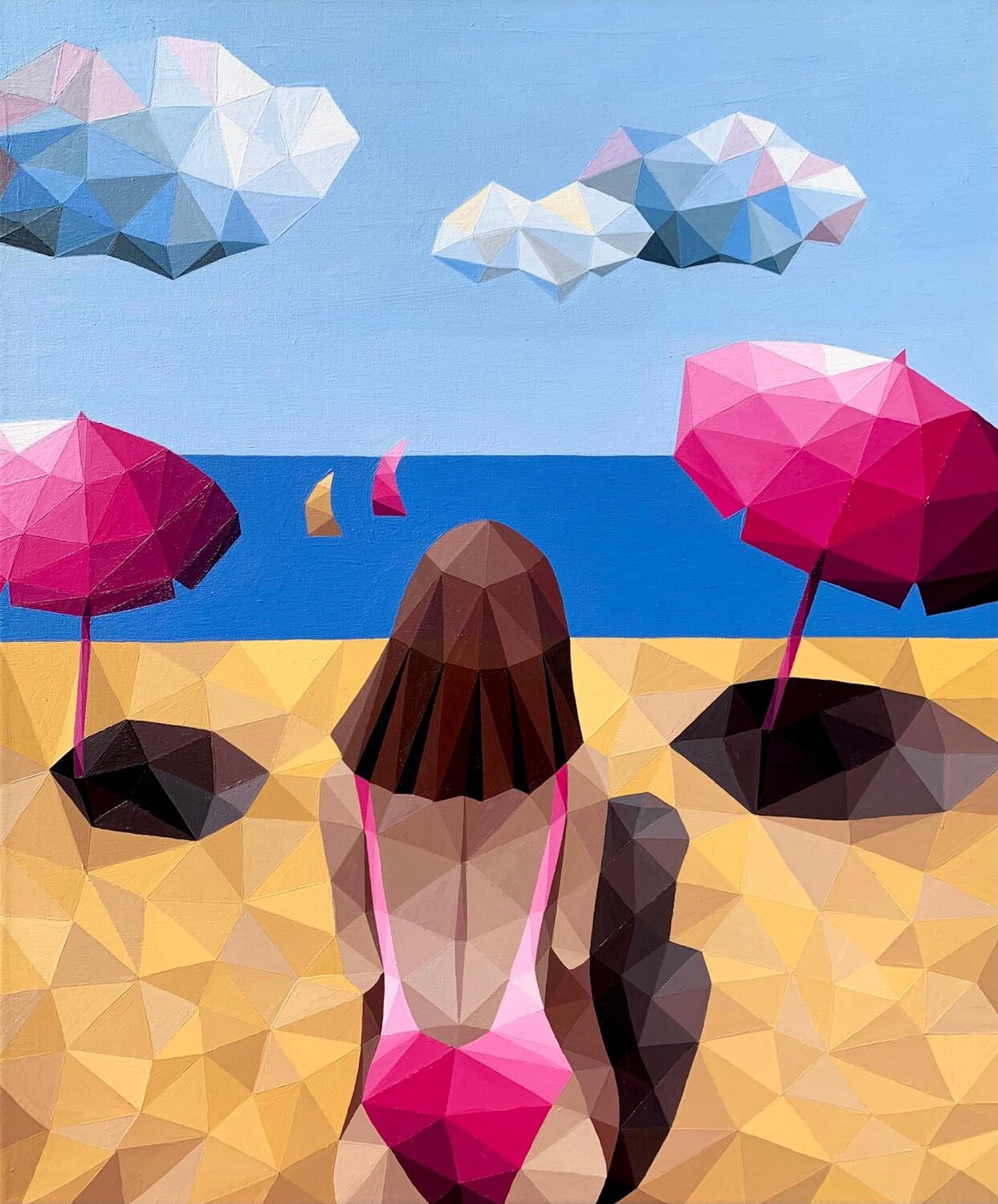 RELAX TIME ON THE BEACH Tuzhilkina Maria Original painting for sale