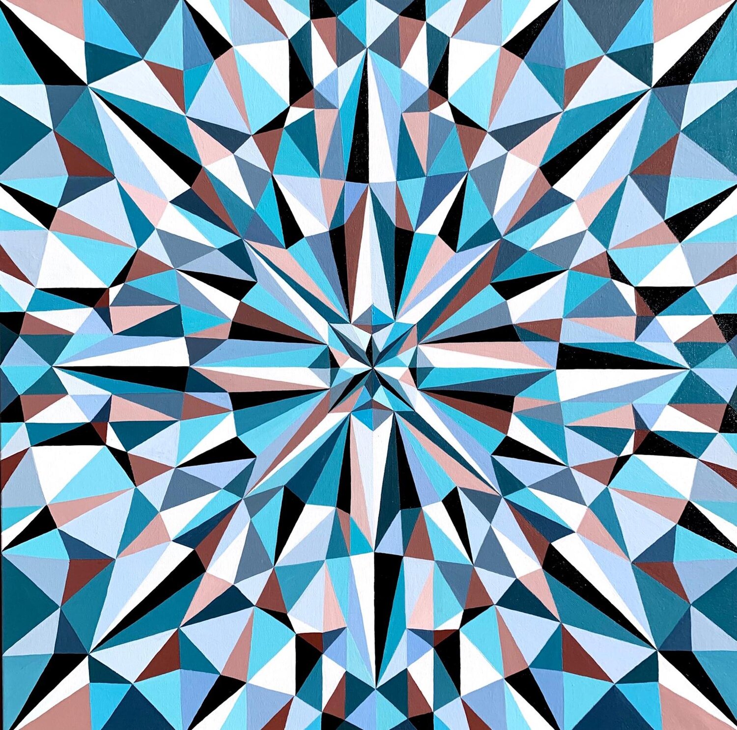 GEOMETRY BLUE TOPAZ Tuzhilkina Maria Original painting for sale