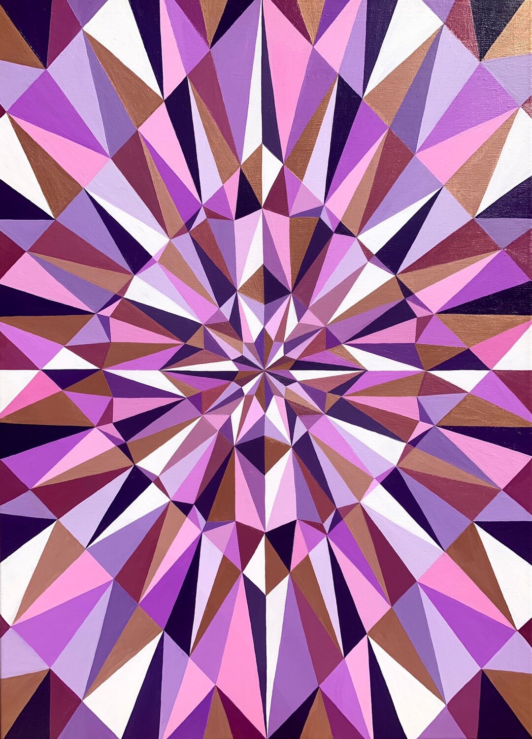 GEOMETRY LILAC AMETHYST Tuzhilkina Maria Original painting for sale