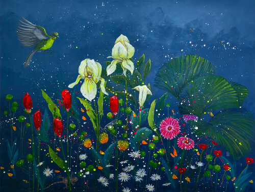 Paradise garden by Tove Storm, Painting for Sale on Select