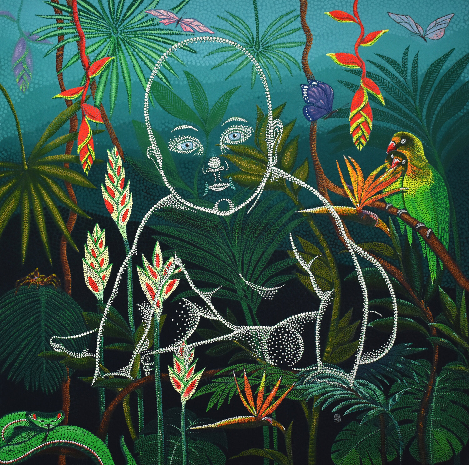 It's a jungle out there Tove Storm Original painting for sale