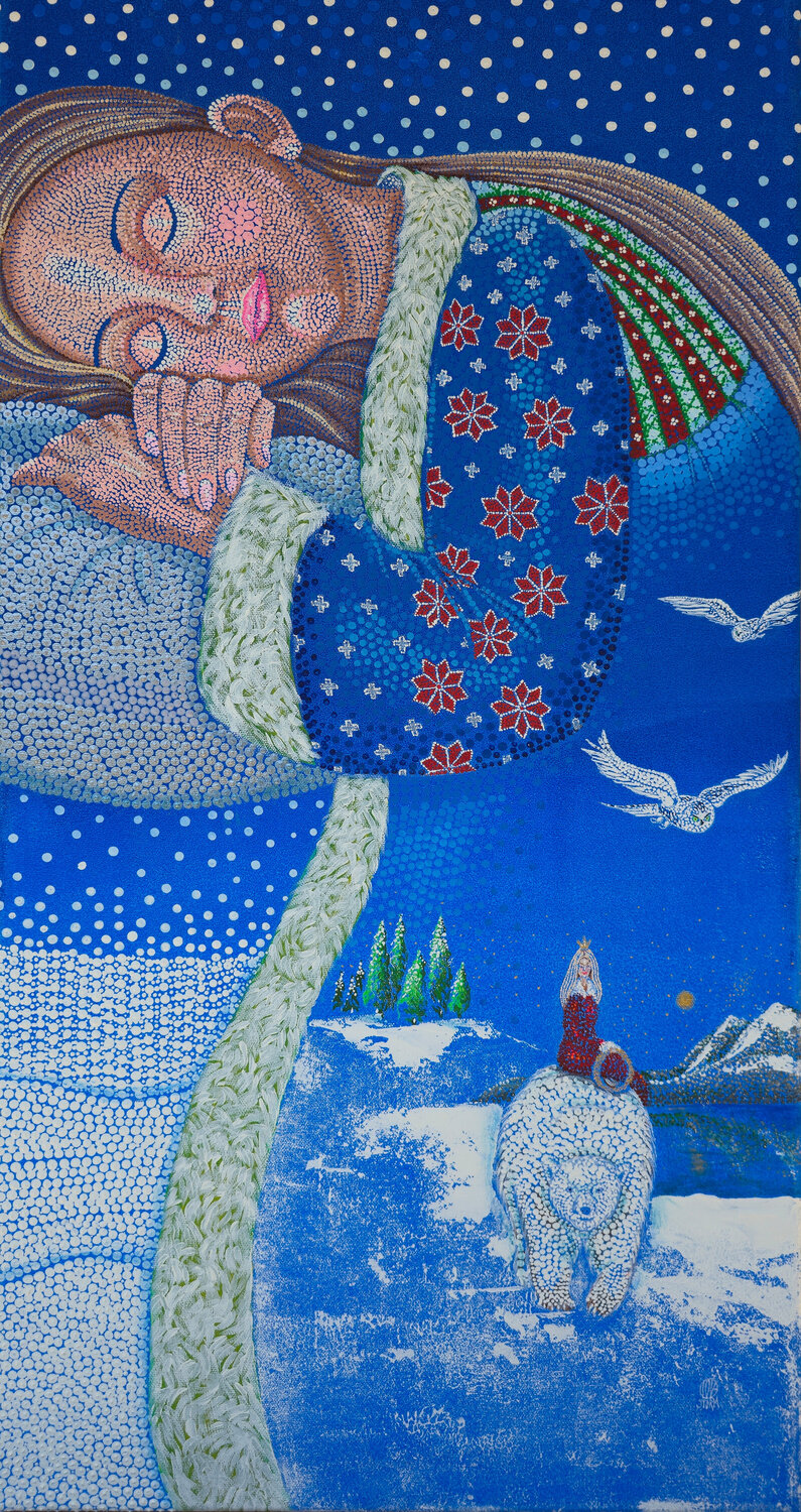 A winter tale Tove Storm Original painting for sale