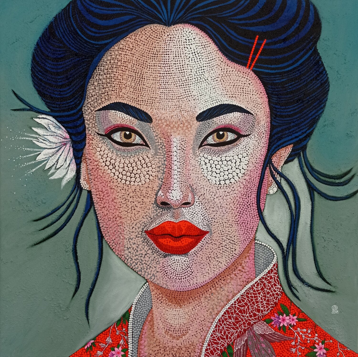 Aiko Tove Storm Original painting for sale