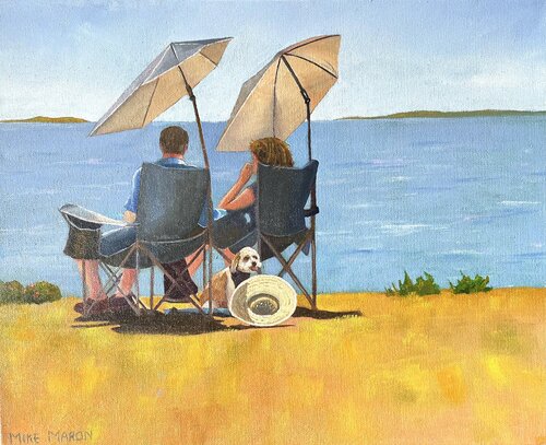 Summer Day at Kettle Cove State Park by Michael Maron, Painting for Sale on Select