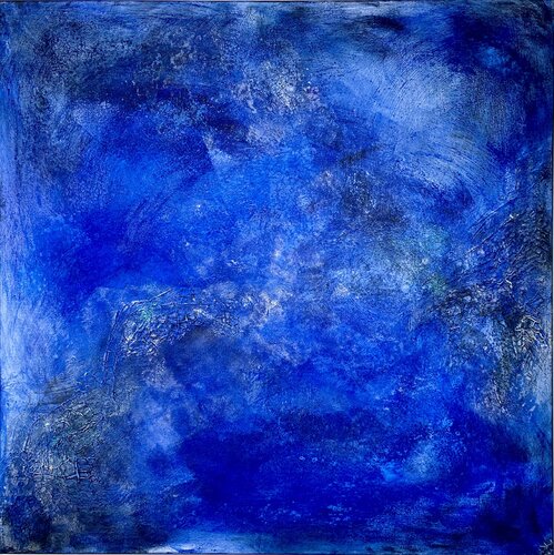 Blue night desert female by Isabel Kleinert, Painting for Sale on Select