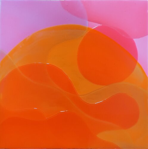 Orange sundance by Isabel Kleinert, Painting for Sale on Select