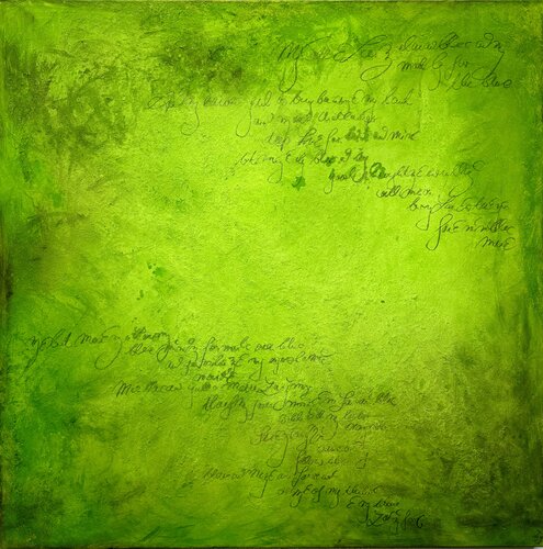 Lime vision by Isabel Kleinert, Painting for Sale on Select