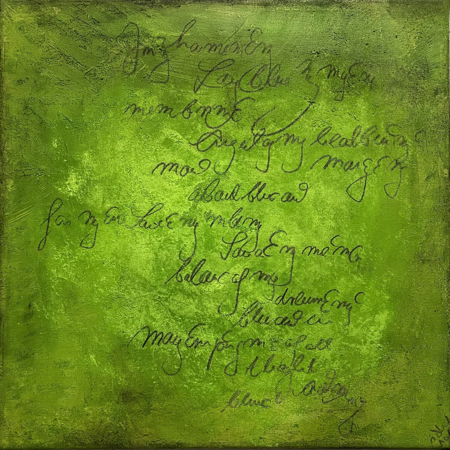 lime talk (small) Isabel Kleinert Original painting for sale
