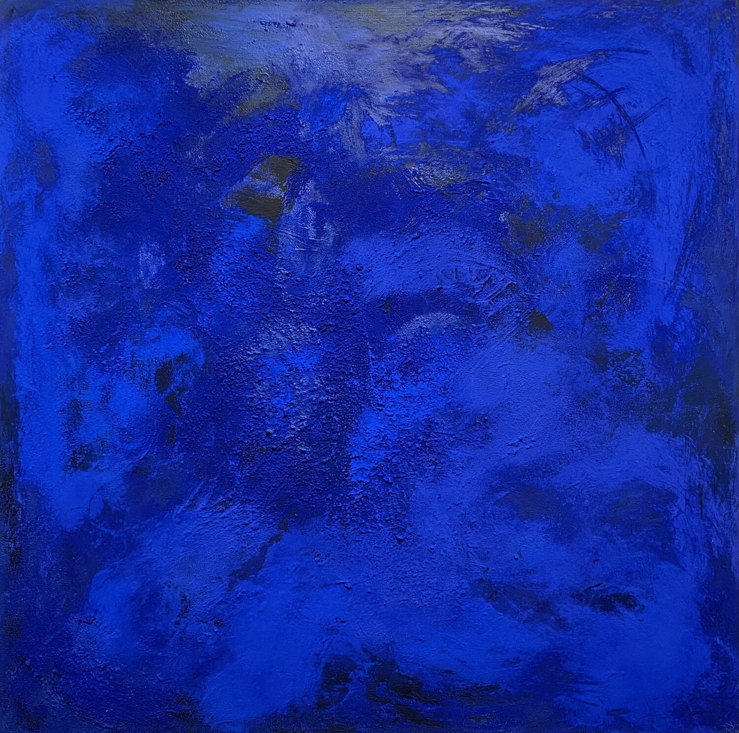 Rough blue Isabel Kleinert Original painting for sale