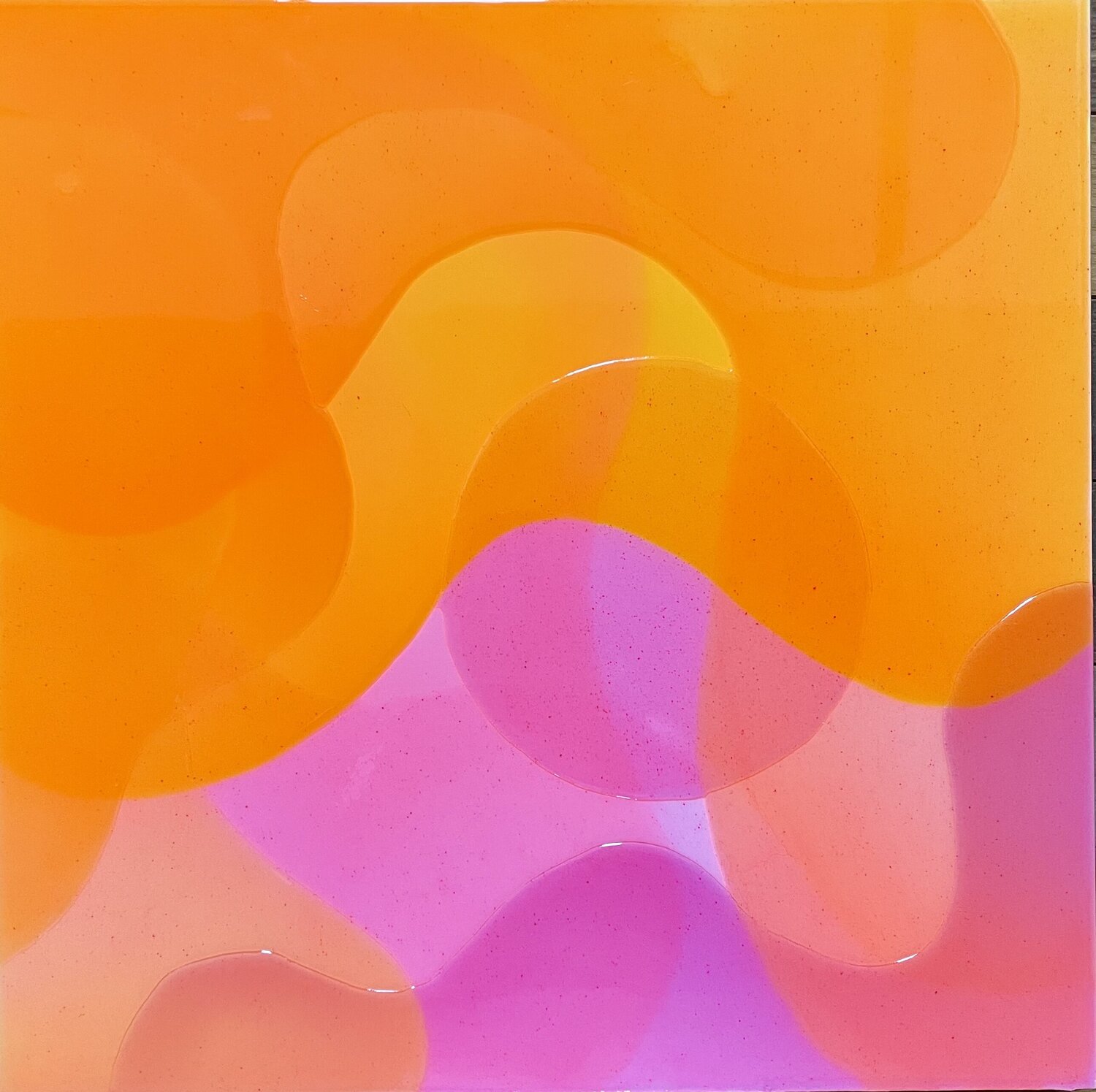 Pink Sundance I Isabel Kleinert Original painting for sale