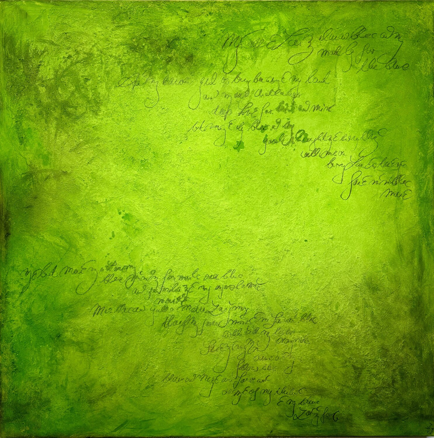 Lime vision Isabel Kleinert Original painting for sale