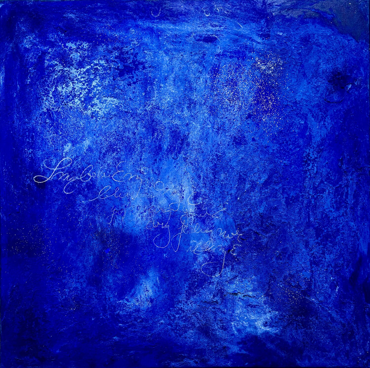 Silver sparkle Isabel Kleinert Original painting for sale